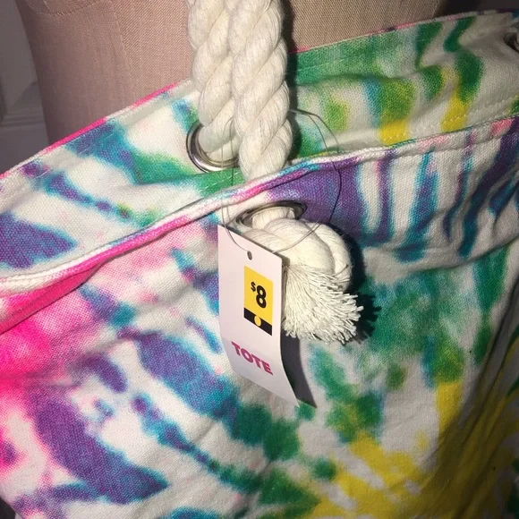 3/$20 Colourful Tie-Dye Tote Bag - Picture 4 of 4